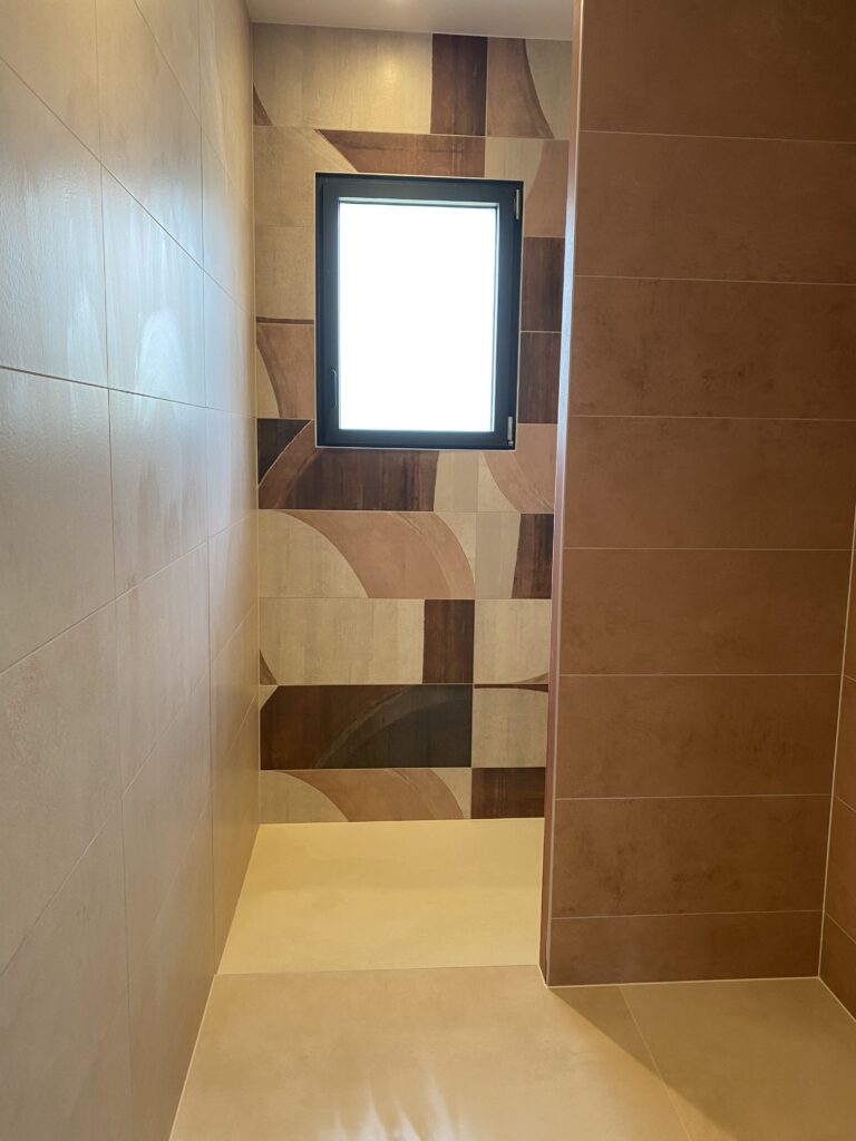 douche carrelée