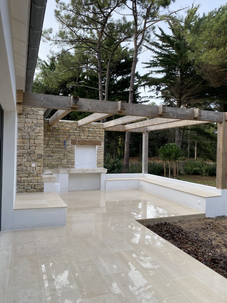 carrelage sur terrasse extérieure