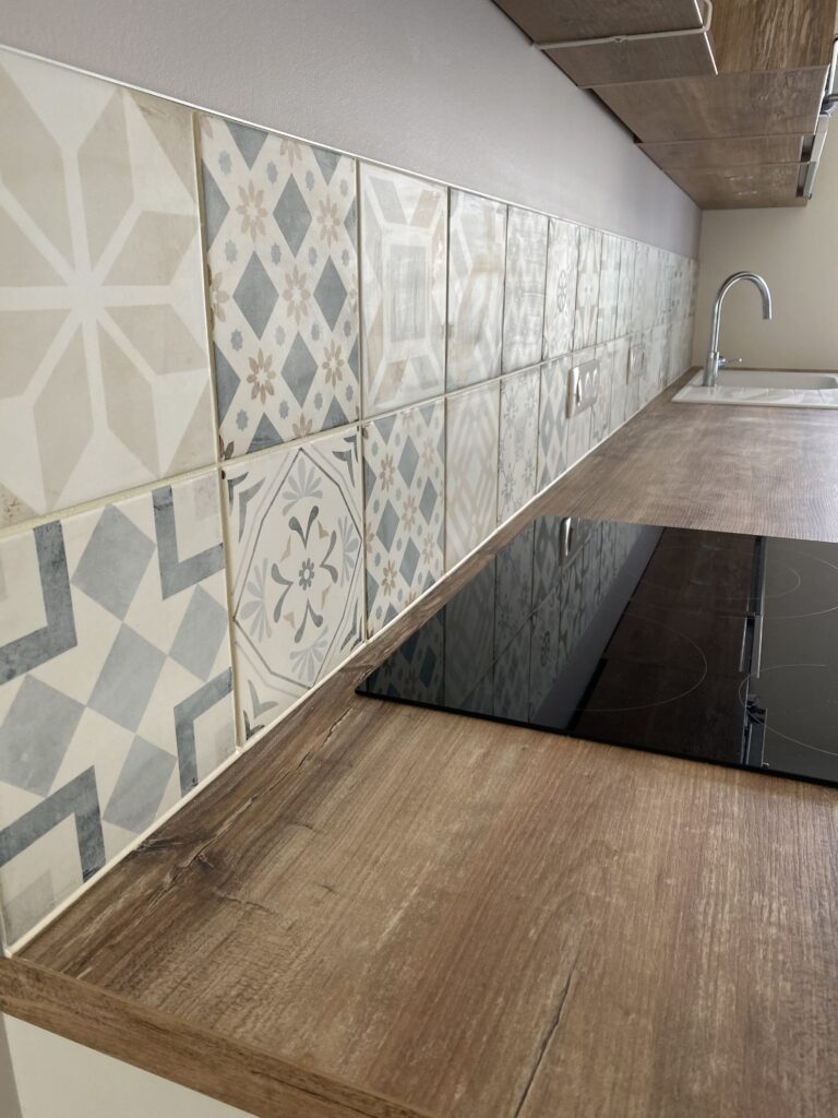 carrelage cuisine à motif